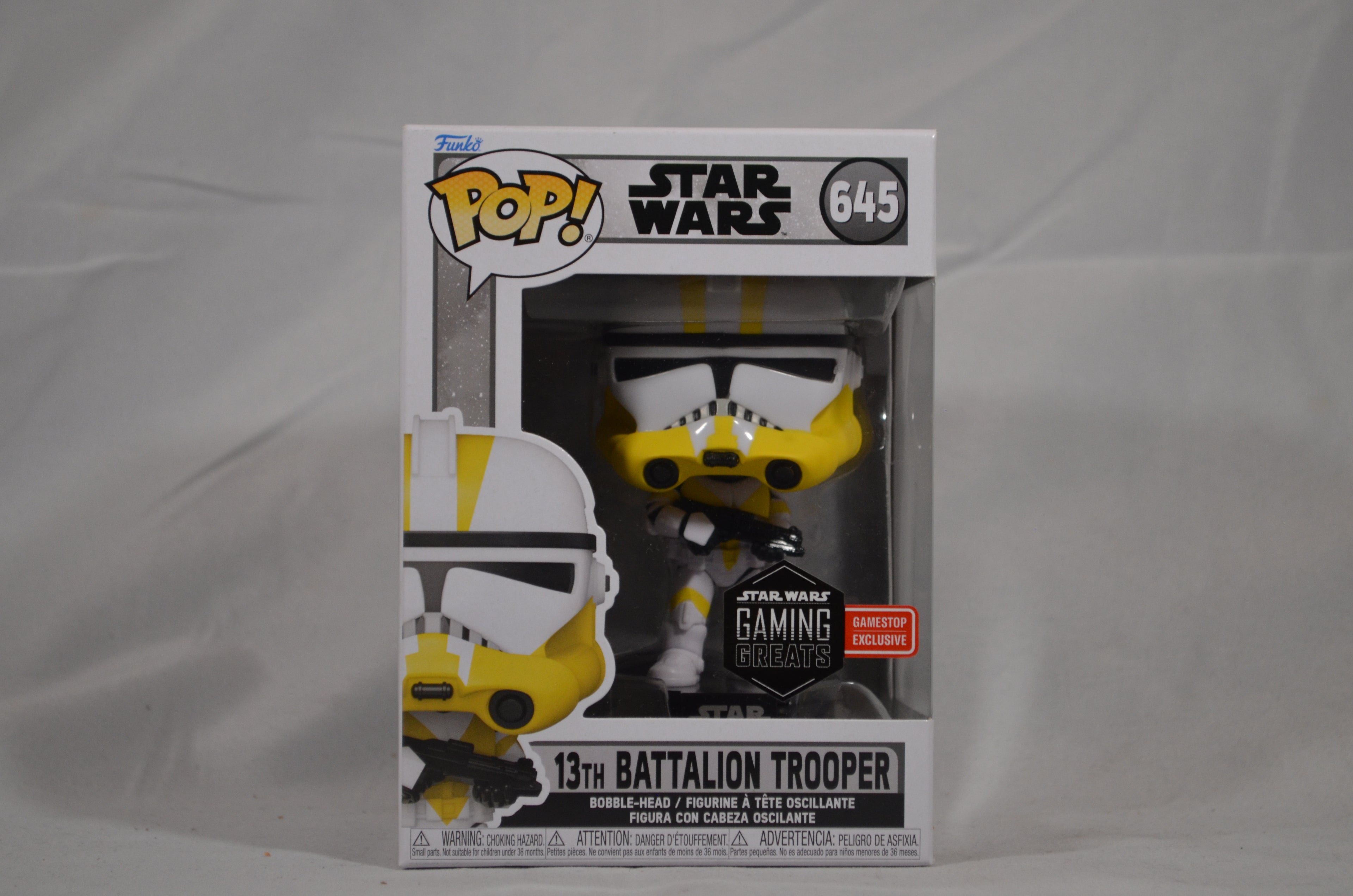 Pop 13th Battalion Trooper 645 Star Wars Gaming Greats Gamestop Exclusive