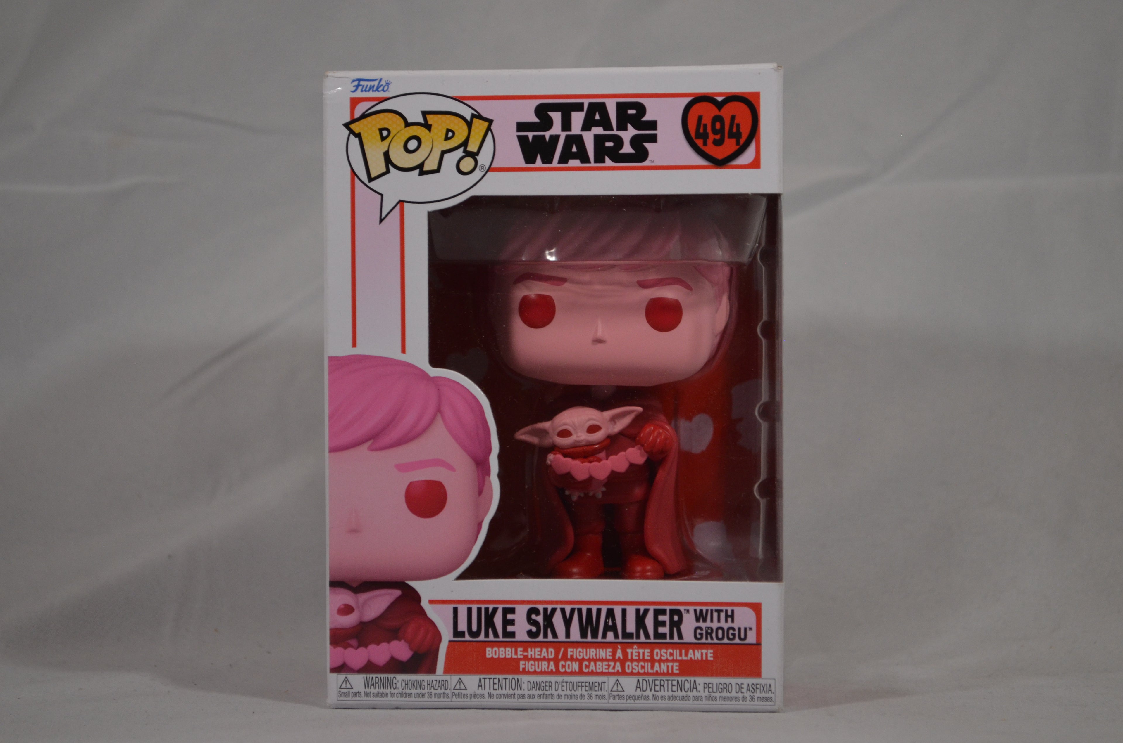 Pop Luke Skywalker w/ Grogu 494 Valentines Day Exclusive
