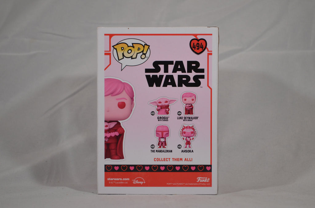 Pop Luke Skywalker w/ Grogu 494 Valentines Day Exclusive