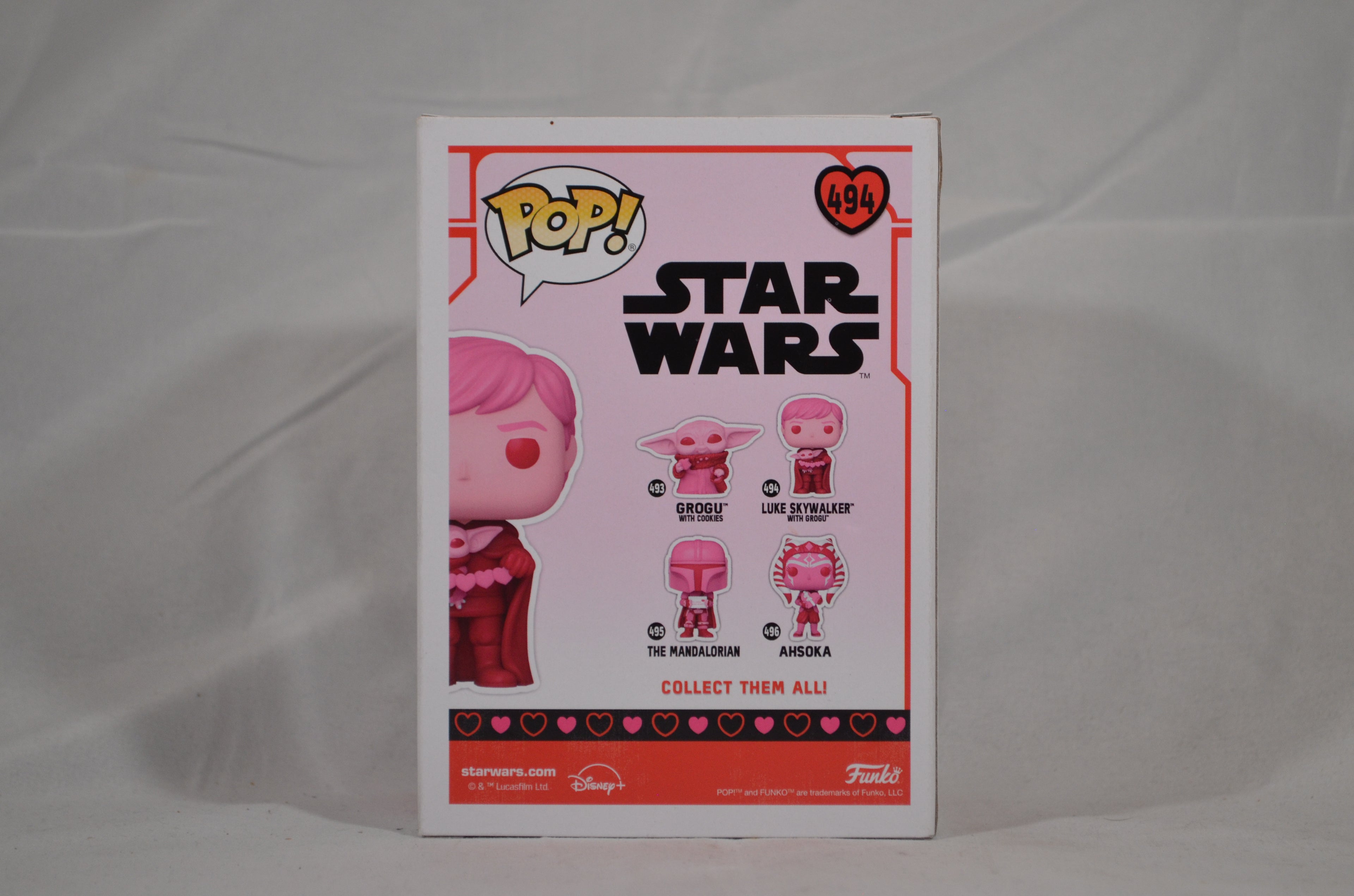 Pop Luke Skywalker w/ Grogu 494 Valentines Day Exclusive