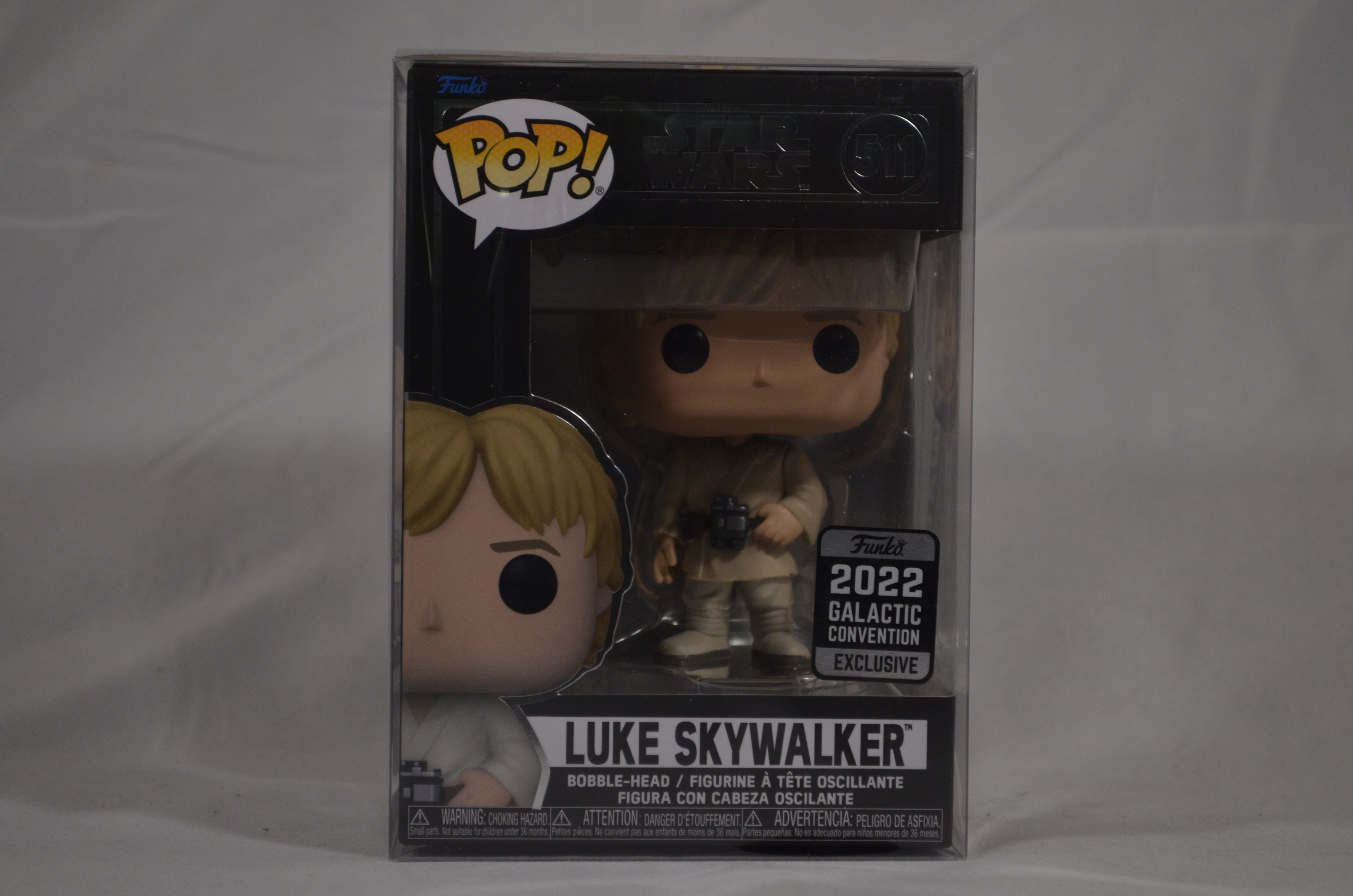 Pop Luke Skywalker 511 Funko 2022 Galactic Convention Exclusive