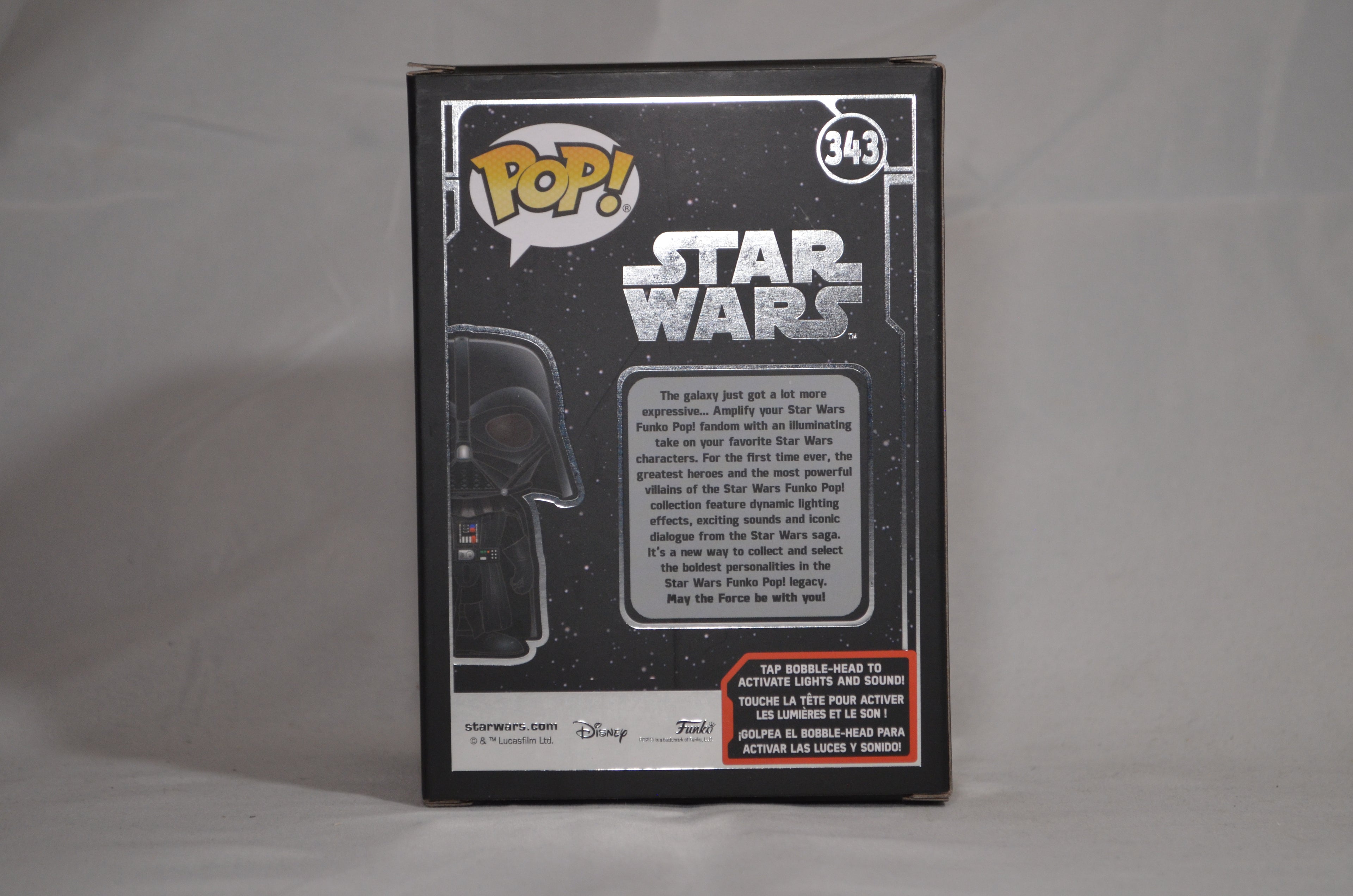 Funko Pop Darth Vader Light And Sound 343