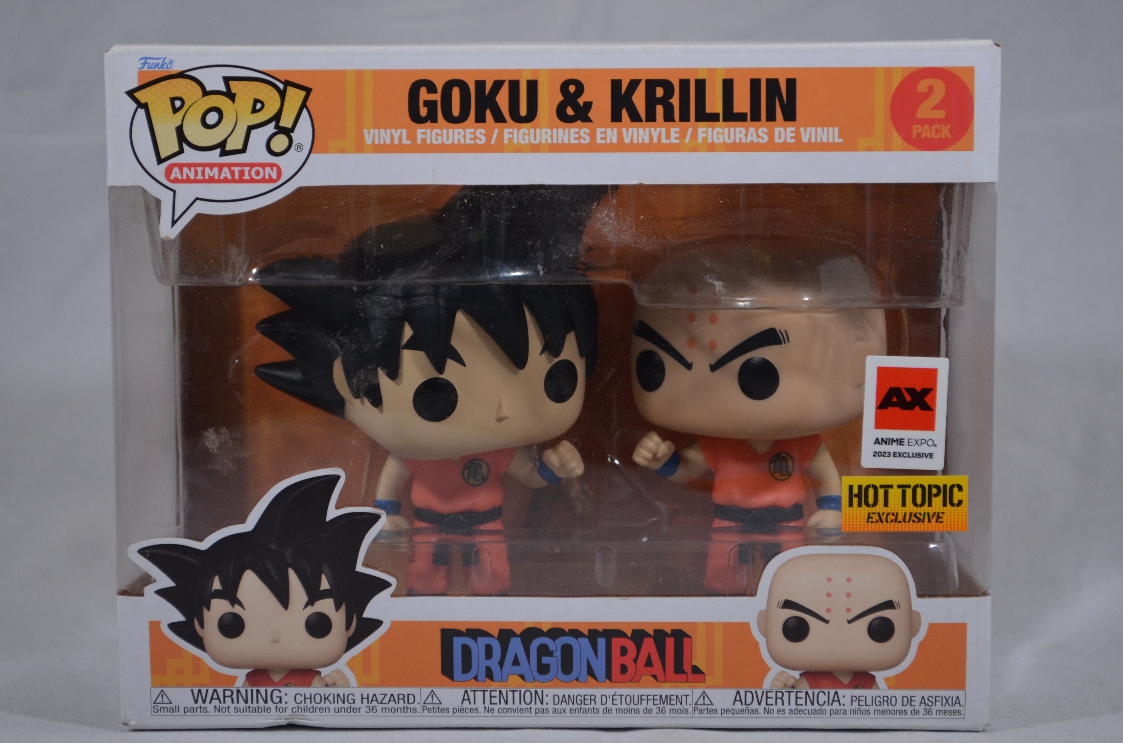 Pop Goku & Krillin 2 Pack Anime Expo 2023 & Hot Topic Exclusive