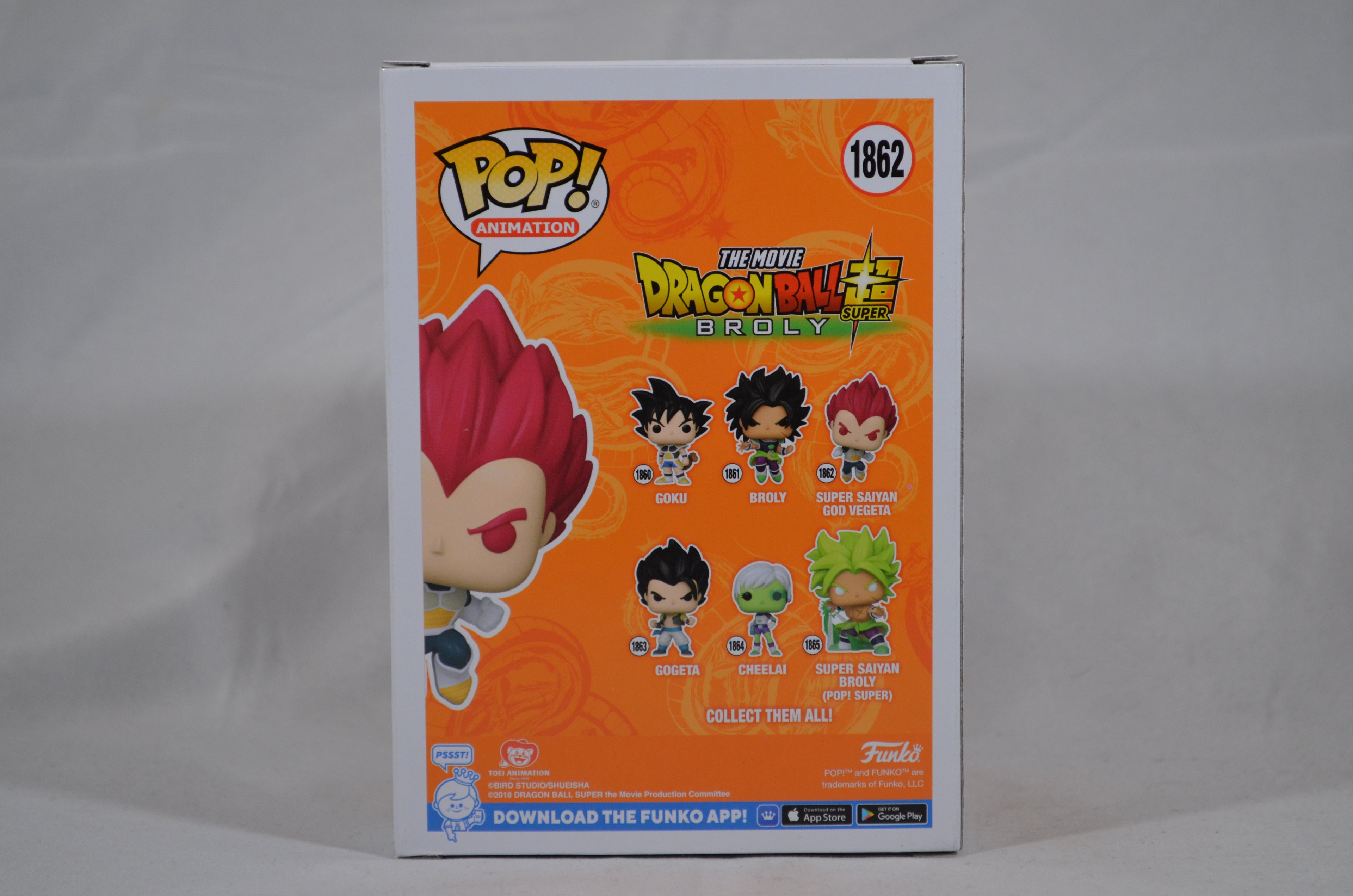 Pop Super Saiyan God Vegeta 1862