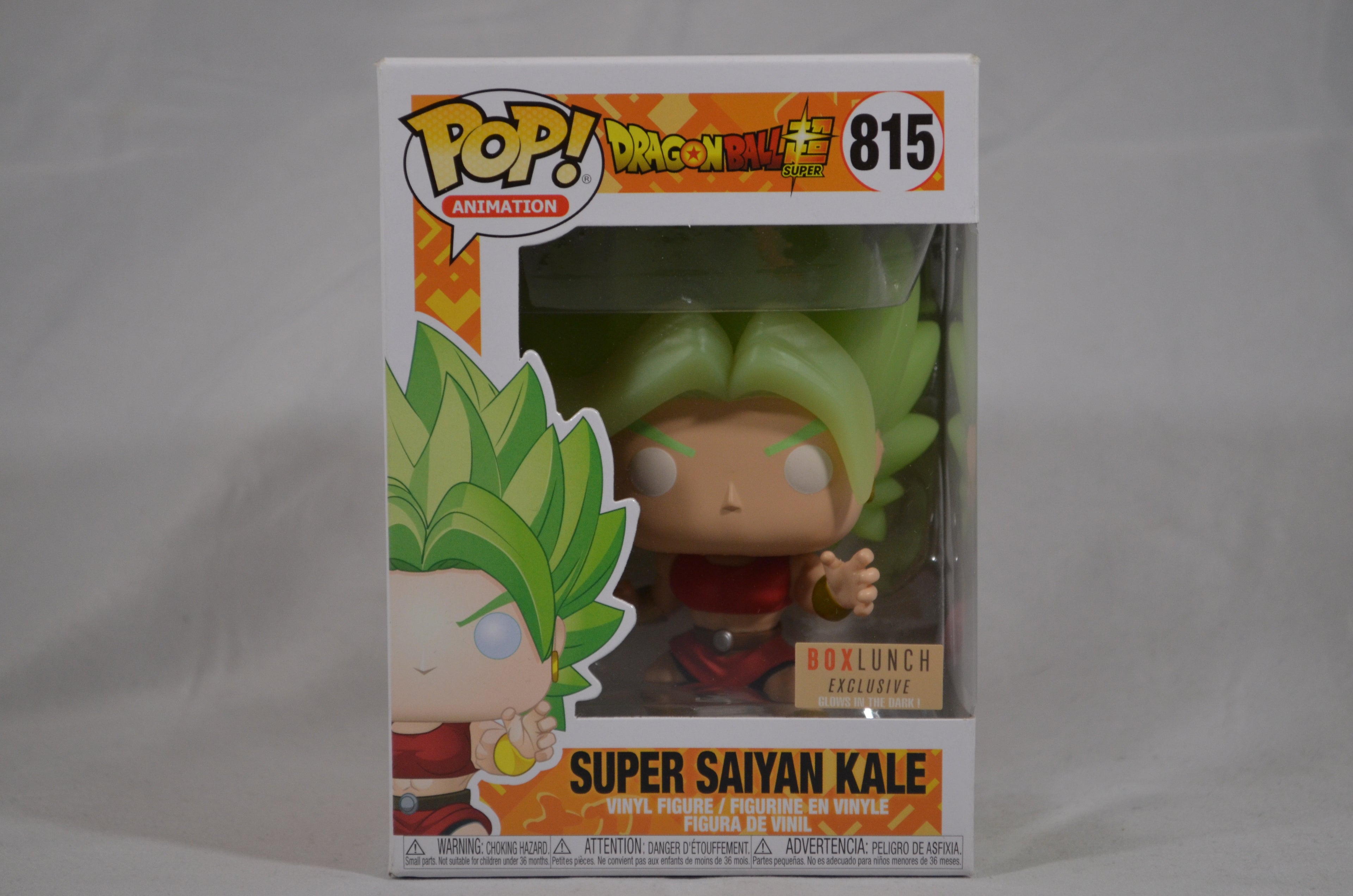 Pop Super Saiyan Kale 815 Box Lunch Exclusive Glow in the Dark