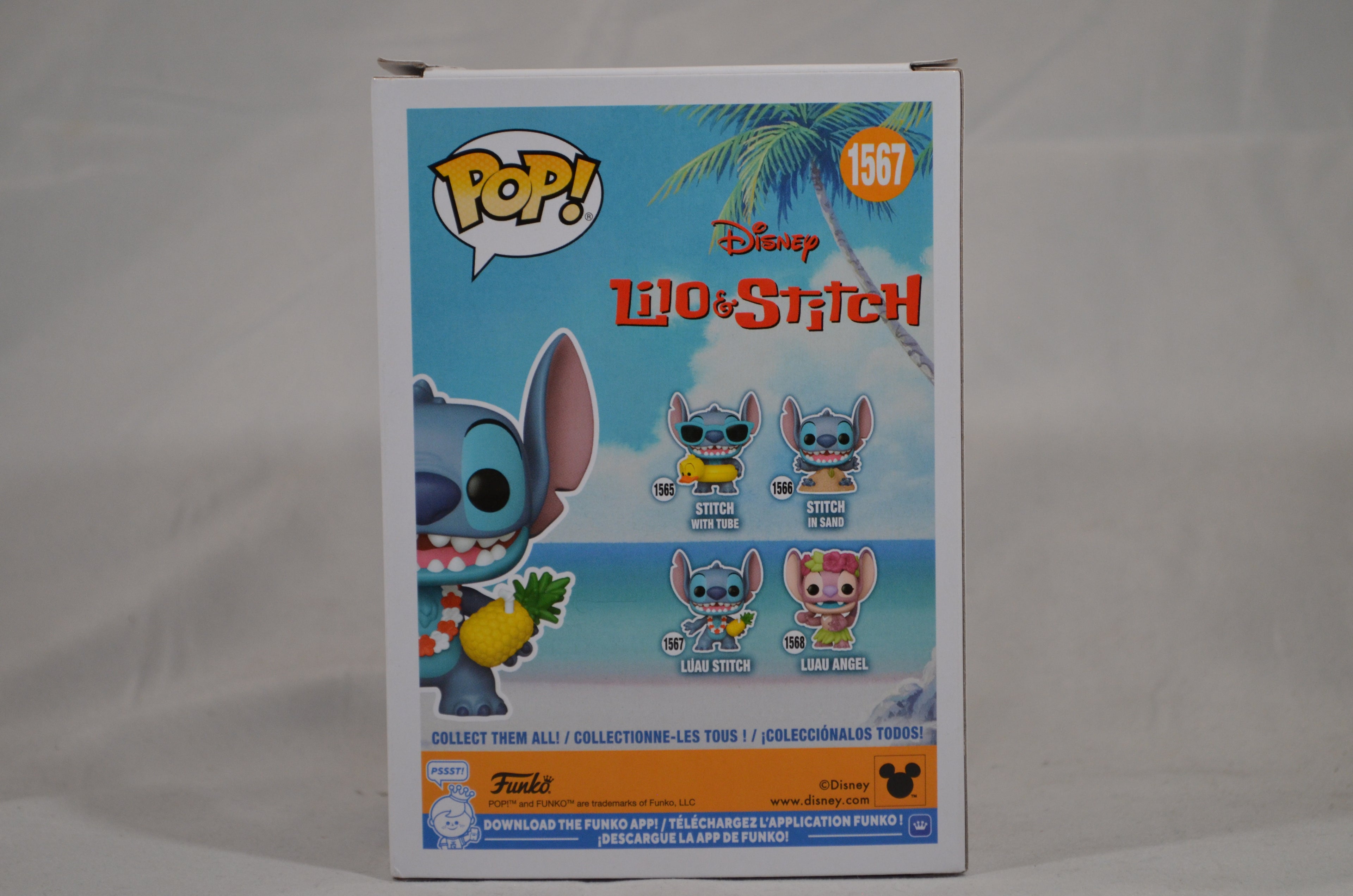 Pop Luau Stitch 1567 Flocked Funko Special Edition